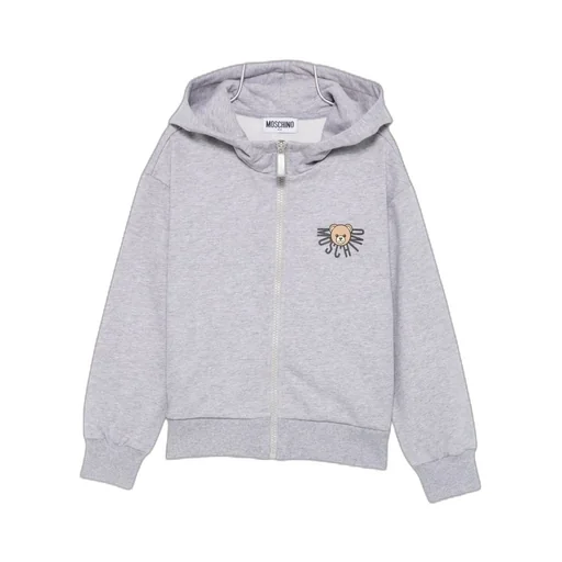 Teddy-Print Zip-Up Hoodie