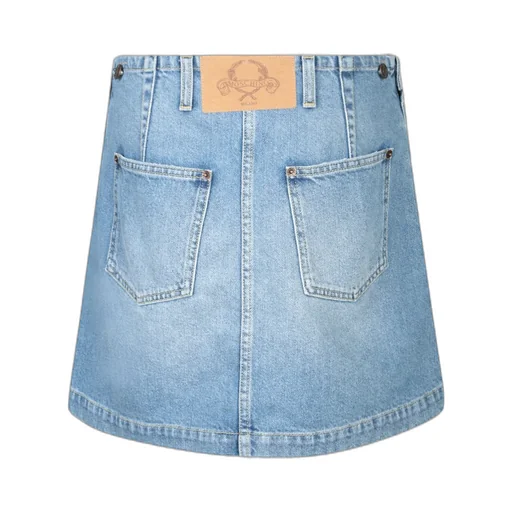 Laurel Crown Label Denim Mini Skirt