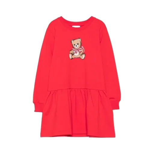 Teddy Printed Long-Sleeved Dress
