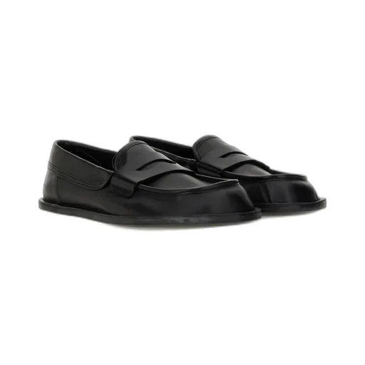Round-Toe Slip-On Loafers