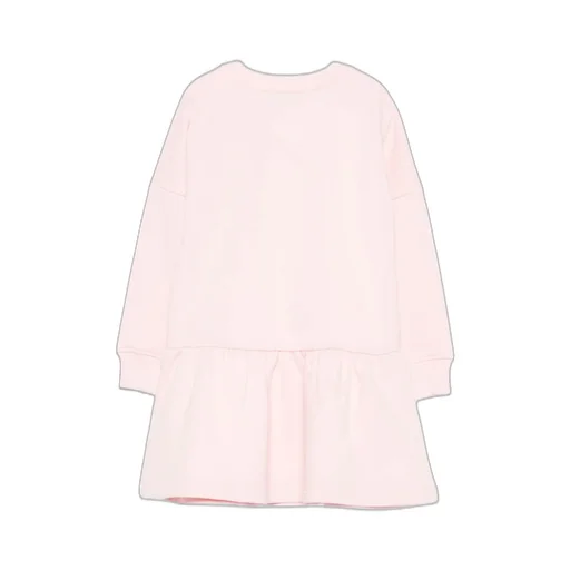 Teddy Bear-Print Ruffled Dress