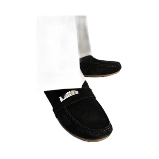 Logo Engraved Loafers