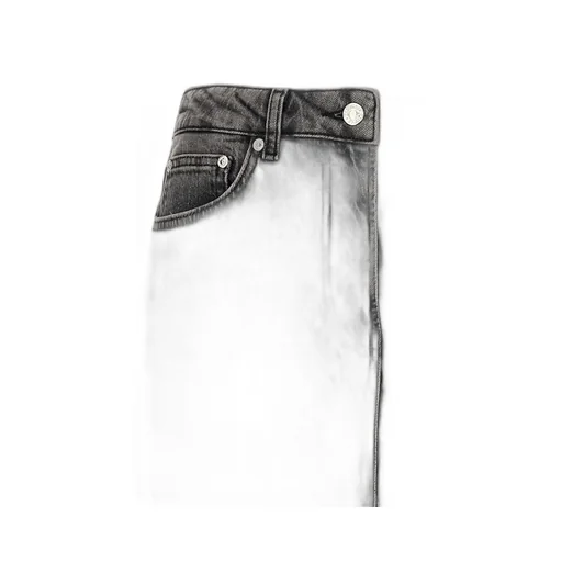 Jeans Side Slit Denim Skirt
