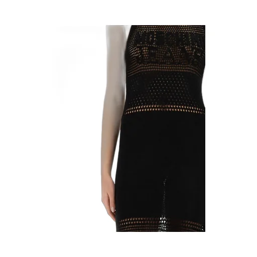 Mesh Dress With Logo