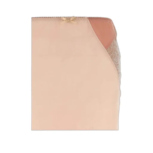 Asymmetric Lace-Detailed Skirt