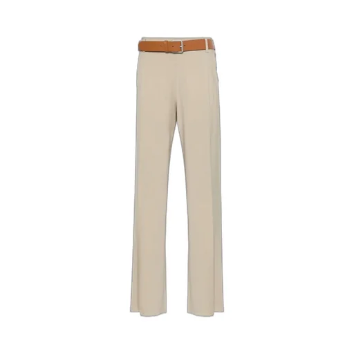 Belted Straight-Leg Trousers