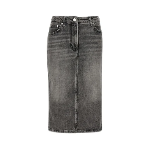 Jeans Side Slit Denim Skirt