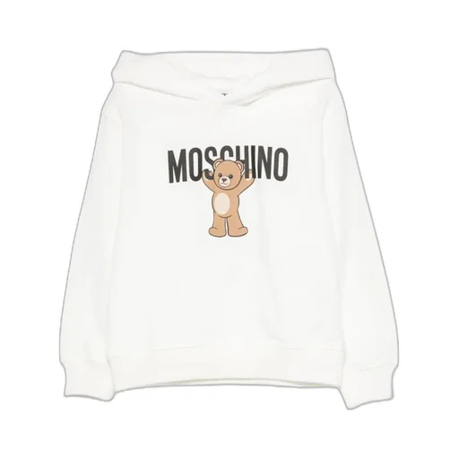 Teddy Print Hooded Top