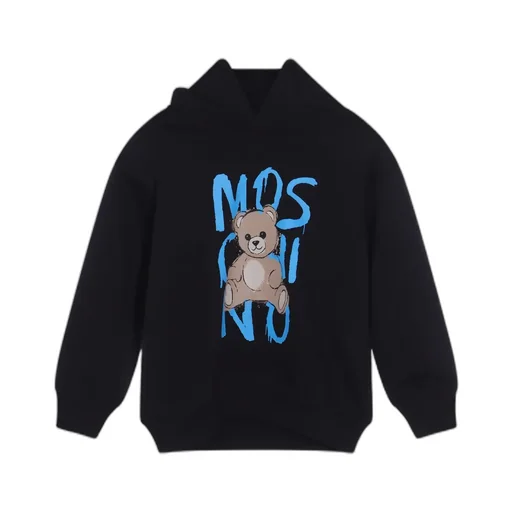 Logo Printed Long-Sleeved Hoodie