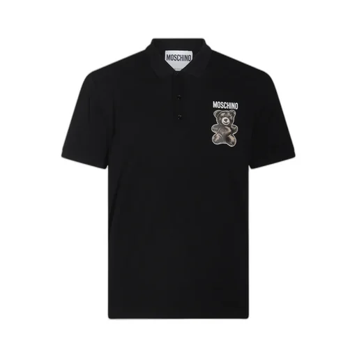 Teddy Bear Printed Short-Sleeved Polo Short