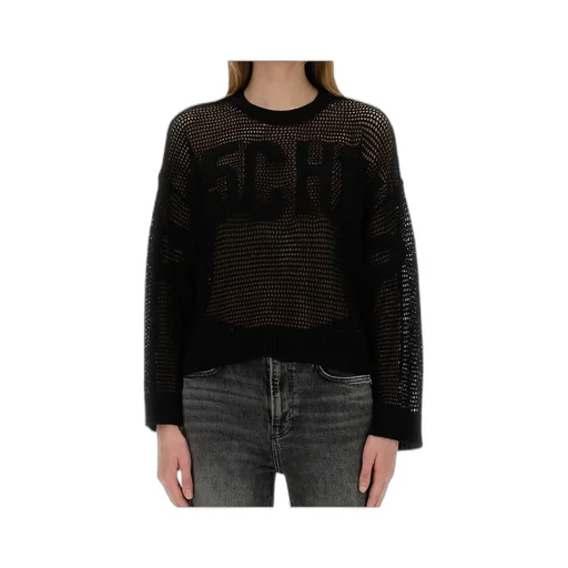 Open Knitted Crewneck Jumper
