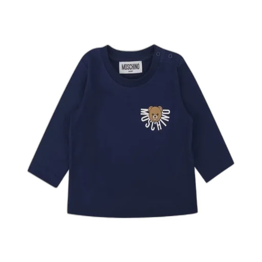 Bear-Print Long-Sleeve T-Shirt