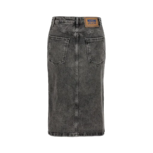 Jeans Side Slit Denim Skirt