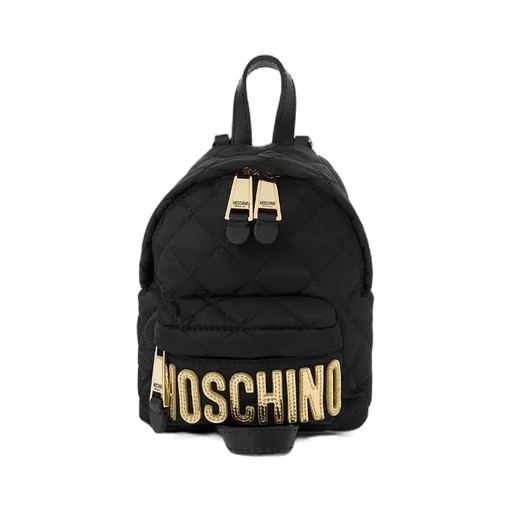 Black Checked Mini Backpack