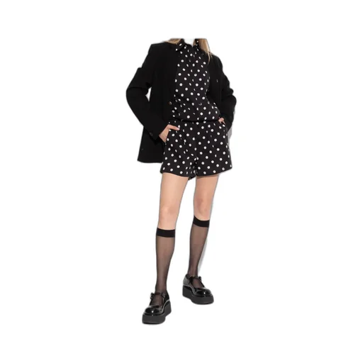 Pleat Detailed Polka-Dot Shirt