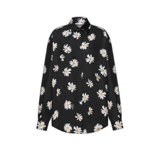 Silk Twill Shirt Allover Daisy