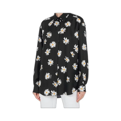 Silk Twill Shirt Allover Daisy