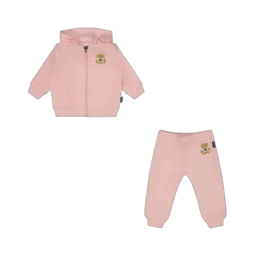 Bear Embroidered Jersey Tracksuit Set