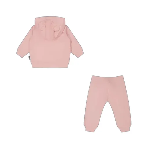 Bear Embroidered Jersey Tracksuit Set