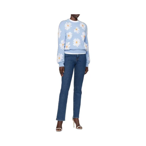 Blue All Over Daisy Print Sweater
