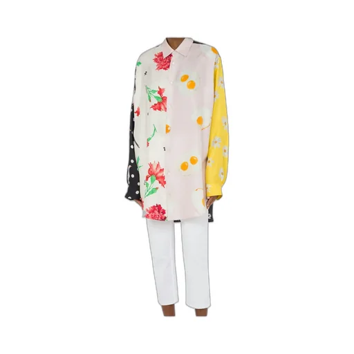 Patchwork Buttoned Shirt