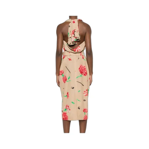 Floral Printed Belted Dress