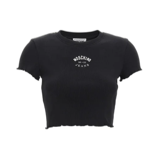 Cropped Ribbed T-Shirt