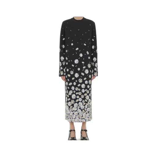 Long Interlock Daisy Degradé Dress