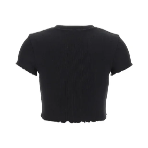Cropped Ribbed T-Shirt