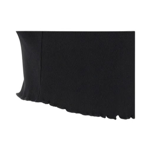 Cropped Ribbed T-Shirt