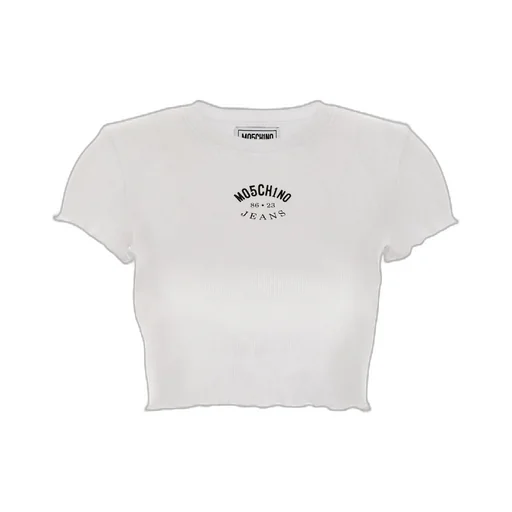 Cropped Ribbed T-Shirt