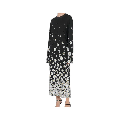 Long Interlock Daisy Degradé Dress