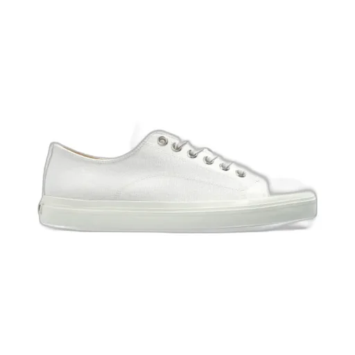 Contrast-Stitched Lace-Up Sneakers