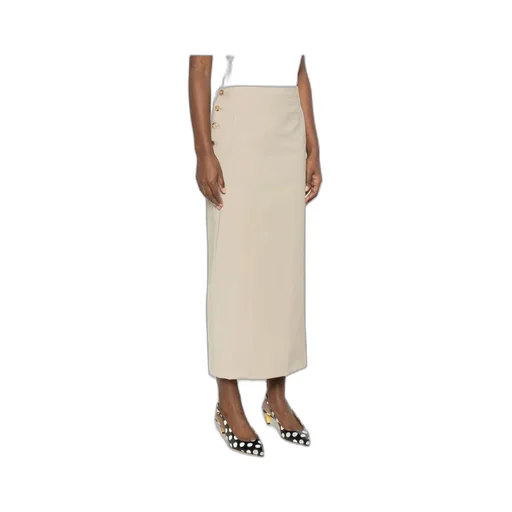 Virgin Wool Midi Skirt
