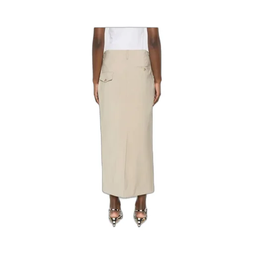 Virgin Wool Midi Skirt