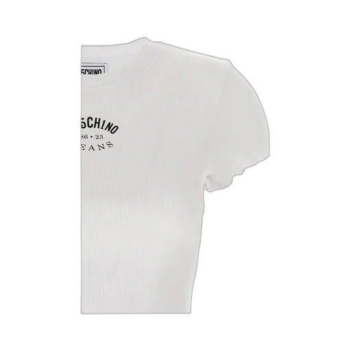 Cropped Ribbed T-Shirt