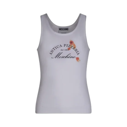 Slogan-Print Sleeveless Tank Top