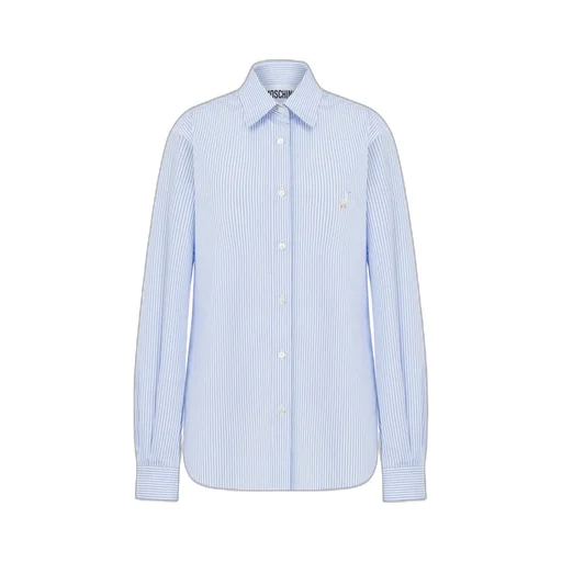 Long-Sleeved Pinstriped Shirt