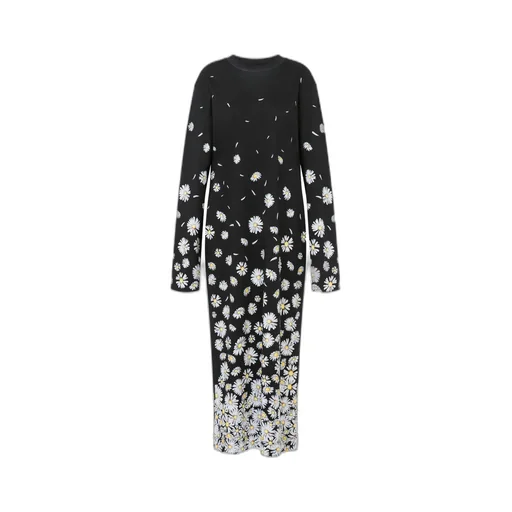 Long Interlock Daisy Degradé Dress