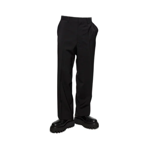 Creased Straight Trousers