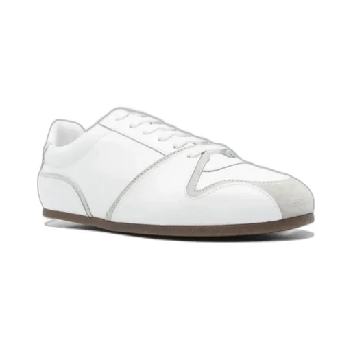 Logo-Embossed Lace-Up Sneakers