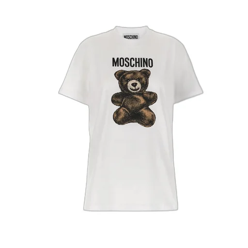 Teddy Bear-Printed Crewneck T-Shirt