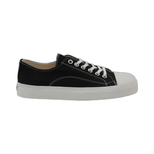 Contrast-Stitched Lace-Up Sneakers