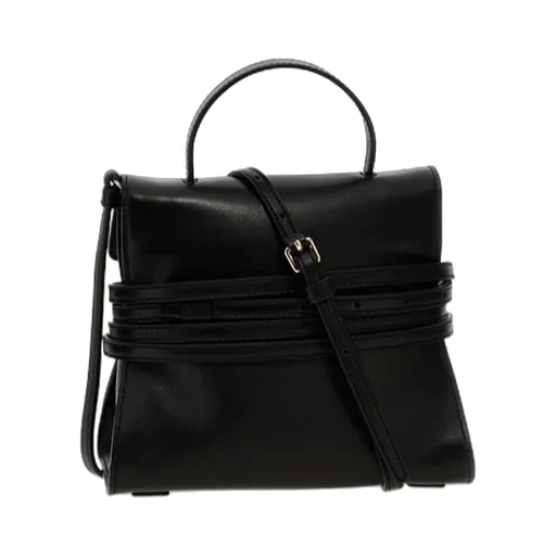 Tie Me Logo Embossed Small Tote Bag