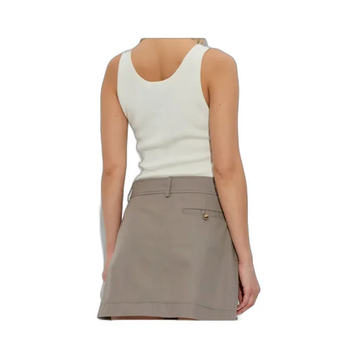 M Logo Plaque Ribbed Tank Top