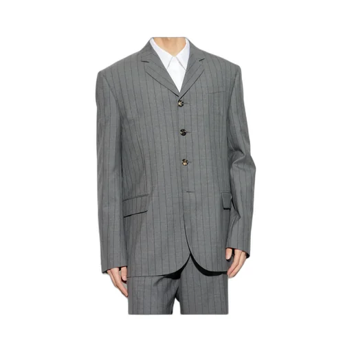 Single-Breasted Striped Blazer