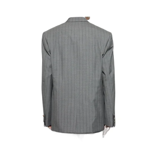 Single-Breasted Striped Blazer