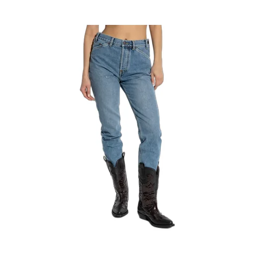 Logo Patch Cropped Jeans