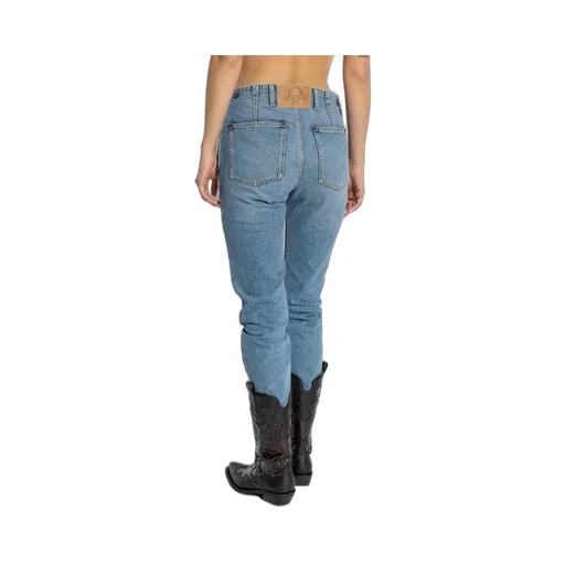 Logo Patch Cropped Jeans