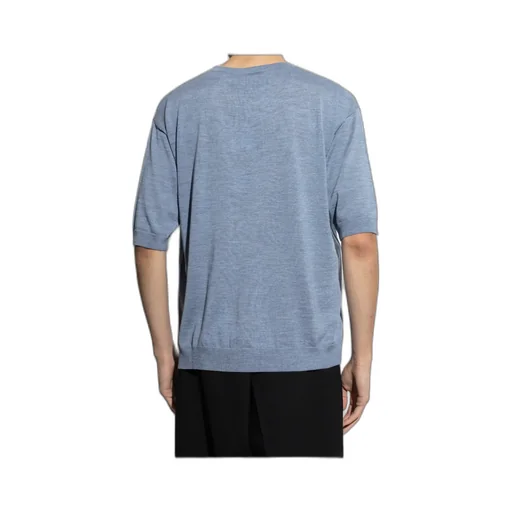 Fine-Knit Crewneck T-Shirt